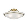 Livex Lighting Newburgh 3 - Light Semi-Flush Mount in  Antique Brass - 4 of 4
