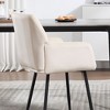 Kumasinova 17.7"H Luxury Velvet Dining Chairs Set of 1/2,Upholstered Kitchen Chairs with Armrest&Metal Legs,Versatile Vanity Chairs - 4 of 4