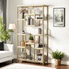 Kumasinova 71 Inch Book Shelf,Modern Display Bookcase with 11-Tier Open Storage Shelves for Living Room,Bedroom,Office,Gold - 2 of 4