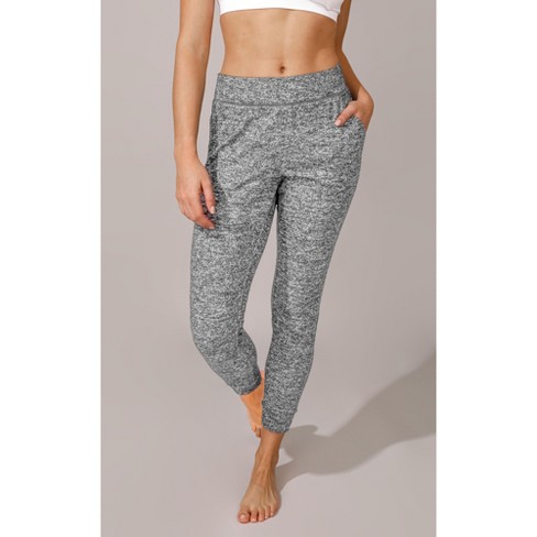 90 Degree By Reflex Womens Soft And Comfy Hacci Womens Jogger Lounge Pants  - Heather Grey - Small : Target