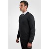 JENNIE LIU Men's 100% Pure Cashmere Long Sleeve Pullover V Neck Sweater - 3 of 4