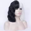 Unique Bargains Women's Halloween Shoulder Length Wig Loose Wavy Curly Wigs 14" with Wig Cap - 4 of 4