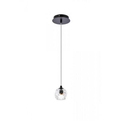 Elegant Lighting Eren 1 light Black pendant