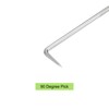 Unique Bargains 90 Degree Pick Hook Puller Remover Removal Tool for Oil Seal O-rings Gasket Hose - 3 of 4