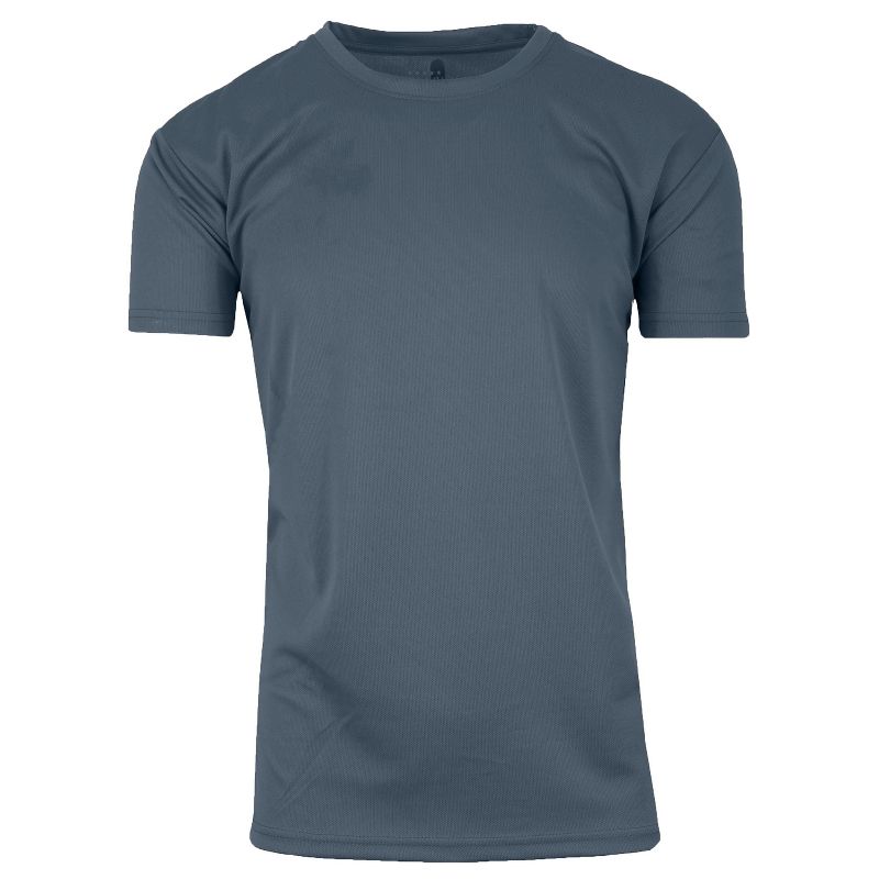 Galaxy By Harvic Men's Short Sleeve Moisture-Wicking Quick Dry Performance Crew Neck Tee, 1 of 3