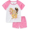 Disney Princess Girls Short Sleeve T-Shirt and French Terry Shorts Set for Toddler and Big Kids - 2 of 4