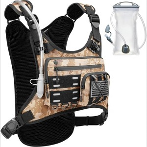All-in-One Hydration Vest with Bladder, Lightweight Running Pack with Gear Holder & Reflective Panels - 1 of 4