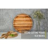 5pc 15.75 in. Reversible Teak Cutting Board Set - 2 of 4