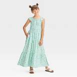 Girls' Flutter Sleeve Woven Maxi Dress - Cat & Jack™
