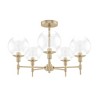 Hunter Fans 24" Xidane Ceiling Light Alturas Gold Finish - 5-Light Chandelier for Indoor Use, Dimmable, Metal Design - 3 of 4