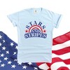 Simply Sage Market Women's Stars and Stripes Arched Short Sleeve Garment Dyed Tee - 3 of 4