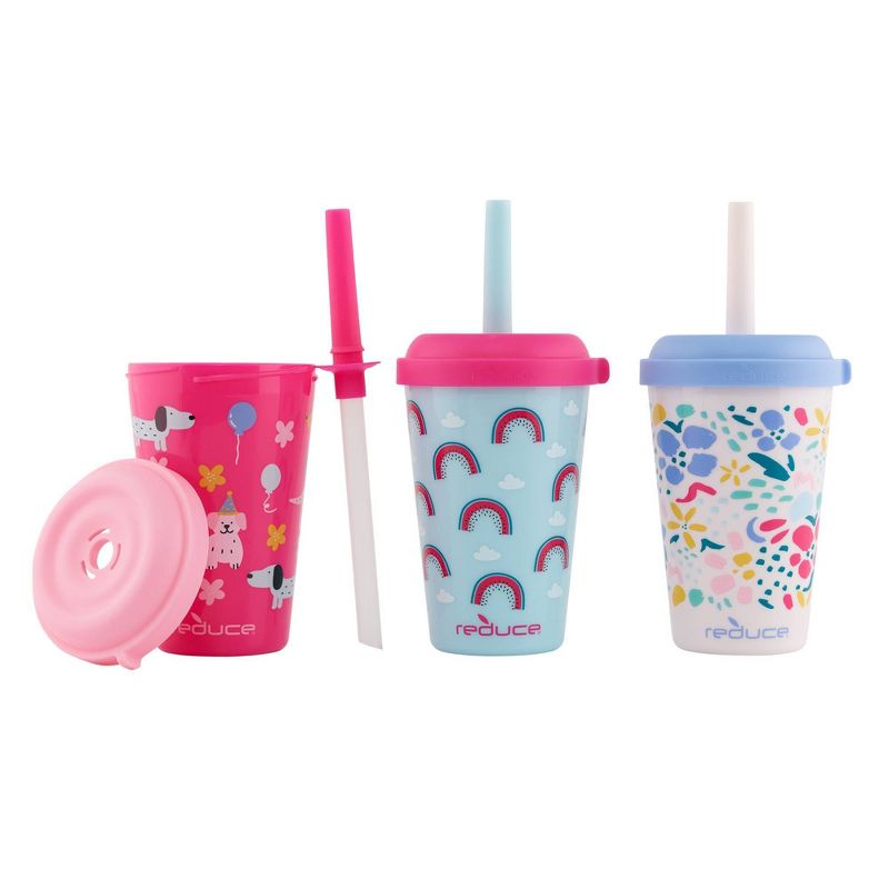 Reduce Go-Go's New Spill Proof 12oz Portable Drinkware with Straw Set, 2 of 9