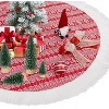 49 Inch Christmas Tree Skirt, Faux Fur Christmas Decorations for Tree, Large Tree Skirts for Winter Holiday - 2 of 4