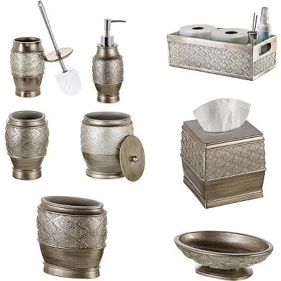 Dublin Brushed Silver 6-Piece Bathroom Accessory Set