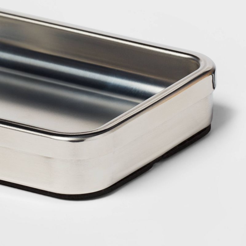 Brushed Stainless Steel Soap Dish - Threshold&#8482;, 4 of 5