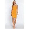 Slickblue Straight Neck Ribbed Cami Mini Dress, Elastic String Detail, Rayon-Spandex, Color Options, Size S-L - 3 of 4