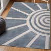 JONATHAN Y Aelius MidCentury Scandinavian Abstract Sun Two-Tone High-Low Area Rug - 4 of 4