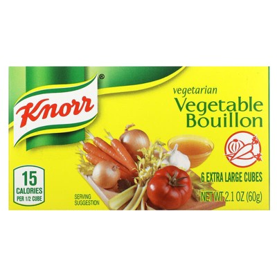 Knorr, Vegetarian Vegetable Bouillon, 6 Extra Large Cubes, 2.1 oz (60 g)