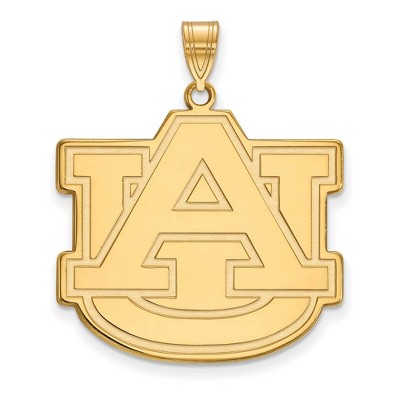 Black Bow Jewelry 10k Yellow Gold Auburn Tigers NCAA Extra Large Pendant