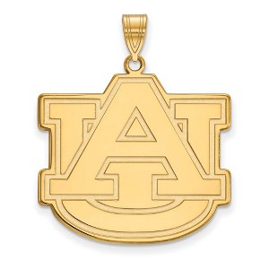 Black Bow Jewelry 10k Yellow Gold Auburn Tigers NCAA Extra Large Pendant - 1 of 3