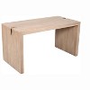 HomeRoots 56" Ivory Reclaimed Wood Sled Writing Desk - 4 of 4