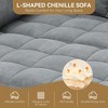 Convertible Sectional Sofa, L-Shaped Chenille Sofa Couch with Hidden Storage, Small Couch for Living Room, Reversible Apartment Sofa for Small Space - 3 of 4