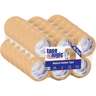 Tape Logic #53 PVC Natural Rubber Tape 2.1 Mil 2" x 55 yds. Clear 36/Case T90153