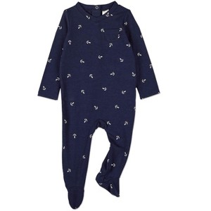 MiniMoi Baby and Toddler Boys "Seas The Day" Rayon Blend Footie - 1 of 3