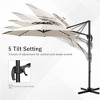 Ainfox 10ft Patio Umbrella LED Solar Lights for Deck, Pool, Garden - 4 of 4
