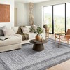 Indoor Modern Bordered Solid Color Area Rugs for Bedroom Living Room Easy Care Washable Soft Low Pile Non Slip Foldable Carpet - 4 of 4
