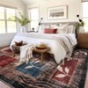 Washable Area Rug 9x12 Indoor Modern Floral Living Room Large Soft Carpet Abstract Aesthetic Rug Printed Bedroom Rug Non-Shedding Accent Throw Rug - 2 of 4