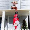 Joyfy 8FT Hanging Christmas Inflatables Decoration, Climbing Santa, Blow Up Inflatable with Built-in LED for Xmas Party Indoor, Outdoor Decoration - 4 of 4