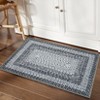 Washable Area Rugs for Living Room Non Slip Modern Braided Print Rug - 3 of 4