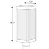 Progress Lighting Felton 1-Light Outdoor Black Post Lantern with Rippled Glass Shade - 2 of 2