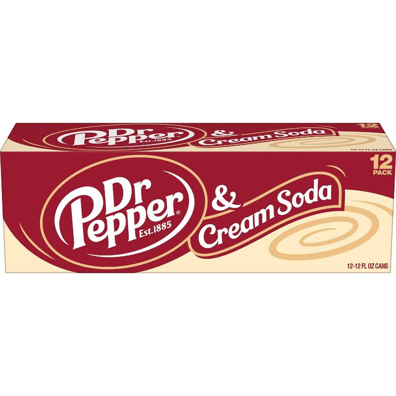 Dr Pepper Cream Soda - 12pk/12 fl oz Cans, 2 of 8
