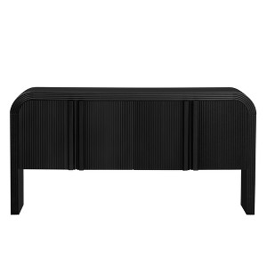 Dexmalle 63-Inch Wave-Pattern Console Table with 4 Doors and Adjustable Shelf - 1 of 4