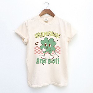 Simply Sage Market Women's Shamrock and Roll Short Sleeve Garment Dyed Tee - 1 of 4