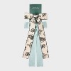 Floral Print and Solid Bow Hair Clip Set 2pc - Wild Fable™ Beige/Teal Green - 2 of 3