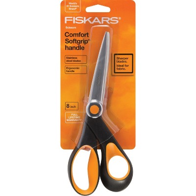 Fiskars Softgrip RazorEdge(TM) Bent Scissors 8"-Right-Handed