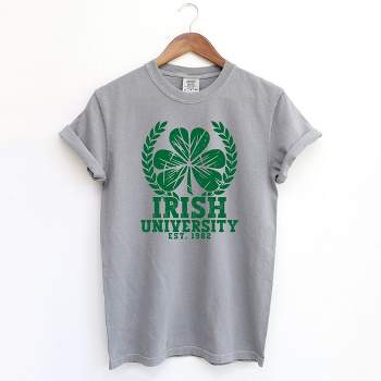 Simply Sage Market Women's Irish University Short Sleeve Garment Dyed Tee
