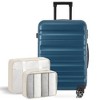 Whisen 13-Piece Luggage Set, 12"/20"/24"/28" ABS Hardshell Suitcases, Duffel Bag and 8 Packing Cubes - 2 of 4