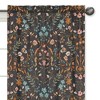 Sweet Jojo Designs Girl Window Curtain Panels 84in. Boho Floral Wildflower Black Orange and Blue - 3 of 4