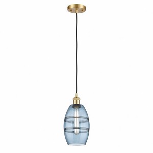 Vaz - 1 Light Cord Hung Mini Pendant In Industrial Style-8.13 Inches Tall and 5.88 Inches Wide - 1 of 1