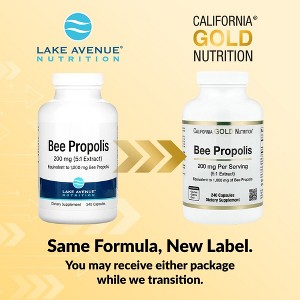 California Gold Nutrition Bee Propolis, 1,000 mg, 240 Capsules - 1 of 4