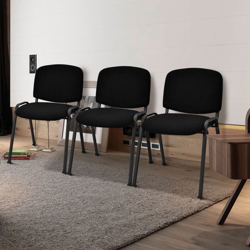 Costway Set of 5 Conference Chair Elegant Design Office Guest Reception, 4 of 11
