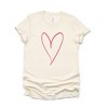 Simply Sage Market Women's Hand Drawn Heart Short Sleeve Graphic Tee - 3 of 4