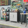 34.65Sturdy Metal Tool Storage Cabinet with Wheels - Tool Storage Cabinet for Garage, Office, and Home Organizer Solutions, Gray - 2 of 4