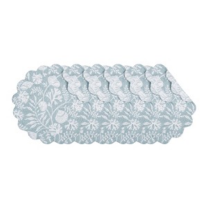 C&F Home 17" Seafoam Reef Cotton Placemats, Set of 6 - Nautical Coral & Seaweed - 1 of 4