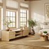 LuxenHome Hazel Oak Manufactured Wood 2-Door 70" Wide TV Console Cabinet Brown - 4 of 4
