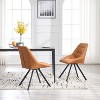 Kumasinova Modern Dining Chairs with Thickened Fabric Back&Cushion,Set of 2,Accent Armless Chairs with Metal Legs for Kitchen&Dining Room - 2 of 4